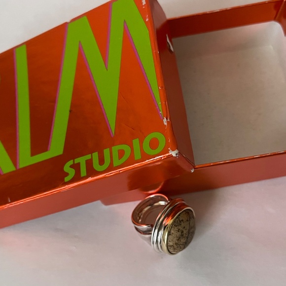 RLM Studio bold earth gem series picture jasper sterling 925 ring size 5.5 - Picture 2 of 9